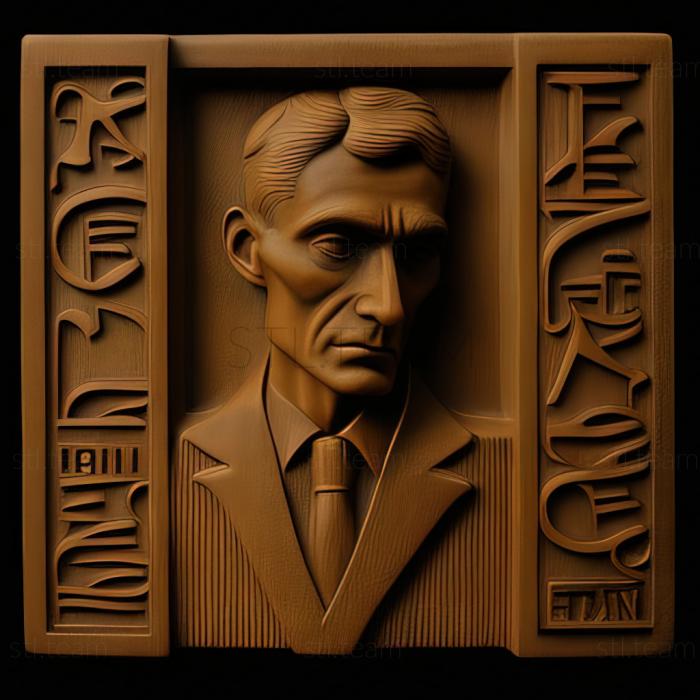 3D model Before the Law Franz Kafka 1915 (STL)